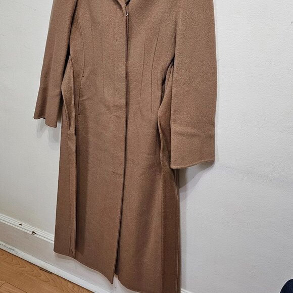 Mango Wool coat with handmade belt Medium Brown Women's Size XS 57006721 - Picture 6 of 12